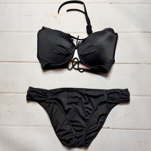 Victoria’s Secret - Women’s Black Bikini Set - Size Large & 36D